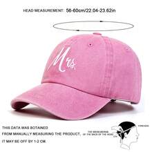 1顶男士MR字母刺绣棒球帽，时尚可调节防晒休闲帽，适合春季、秋季郊游、旅行、海滩、派对等场合。 - 彩色 - 查看 2