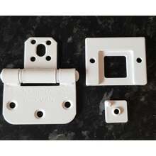 National Hickman Complete White Hinge Set For A 44mm Fire Door - B - View 5