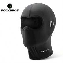 ROCKBROS 1pc All-Season Comfortable Hooded, High Elasticity, Form-Fitting, Wide-View Design - Black - View 9