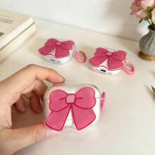 Acrylic Bowknot Design Protective Case Compatible With Apple , Anti-Scratch And Anti-Drop Cover - Clear - View 6