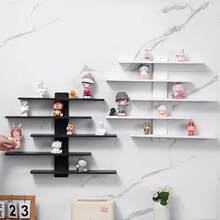 5-Tier Floating Wall Mounted Shelves - Trinket Shelf,Decor & Display Storage For Anime Figurines, Dolls, Green Plants & Statues Ideal For Bedroom & Living Room & Study Room, Kids Room - Màu hỗn hợp - Xem 5