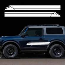 Auto Aufkleber für Bronco Folienverpackung Tür Seitenaufkleber Set wasserdicht PVC Aufkleber Auto Styling Autoaccessoires - Autoaufkleber - Übersicht 2