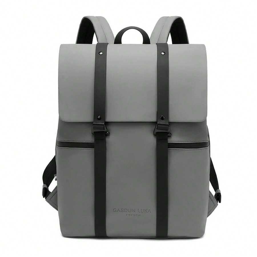 Men Fashion Backpacks - 16-inch Gray and Black - View 1