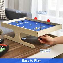 COSTWAY Magnetic Mini Foosball Table With Balls And Handle Sets,Natural - Apricot - View 5