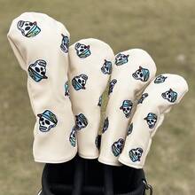 Lightning Skull Pattern Golf Club Head Covers For Hybrid Driver Fairway Wood Covers Putter Covers And Golf Club Iron Head Covers Waterproof PU - متعدد الألوان - مشاهدة 1