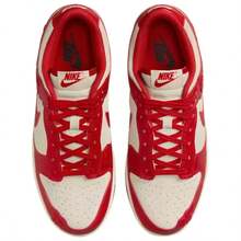 Nike Dunk Low Women's "Red Roses" Coconut Milk/Univer Red HF1986-100 - Red - View 4