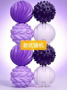 4/8颗硅胶磁球（随机款式），经久耐用，口袋大小，桌面玩具，创意独特，绿色、紫色、亮粉色、其他塑料材质 - 彩色 - 查看 12
