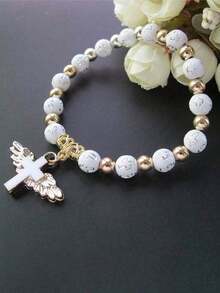Pulsera de cuentas doradas de 7 piezas, multifuncional, apilable, estilo bohemio playero, cadenas de cuentas autocombinadas, versátil, para uso diario, sin necesidad de elegir ropa, exquisita, de una sola capa, detalles de calidad, cómoda, para fiestas en la playa. - Dorado - Ver 2