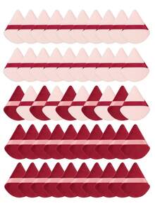 5/10/20/30/50/100pcs Triangle Velvet Makeup Sponge Puff Set, Made Of Ultra Soft Velvet Material, Suitable For Contouring, Eye Area And Corners, Fit For All Skin Types,Giveaways,Travel,Cheap Stuff,Travel Essential - Multicolor - View 12