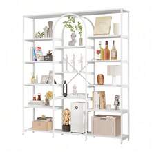 Bookcases - White + MDF+Metal + Modern-1 - View 6