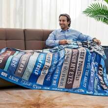 Birthday Gift Dad, Dad Gifts From Daughter/Son, Dad Birthday Gift Ideas, Best Dad Ever Gifts, Dad Gift, Gifts Dad Who Wants Nothing,Papa/Bonus Dad Gifts Blanket 280gsm, Cozy Soft Flannel Blanket & Suitable For Birthday Anniversaries, Valentine's Day, Thanksgiving, Christmas, Halloween, Wedding, New Year Gifts Provide Personalized Ideal Gifts For Her, Him, Family Members, Boyfriends, Girlfriends, Fathers, Family Members, Mothers, Lovers, Daughters, Sons, Grandfathers, Grandmothers, Friends, Classmates And Pets. Sofa, Bed, Car, Bedroom, Living Room, Office, Outdoor Camping, Beach, Wall Decoration, Bedroom Decor, Halloween Blanket, Fall Decor, Fall Decorations For Home, Christmas Party Theme Blanket, Christmas Decor, Office Decoration - Nhiều màu 15 - Xem 3