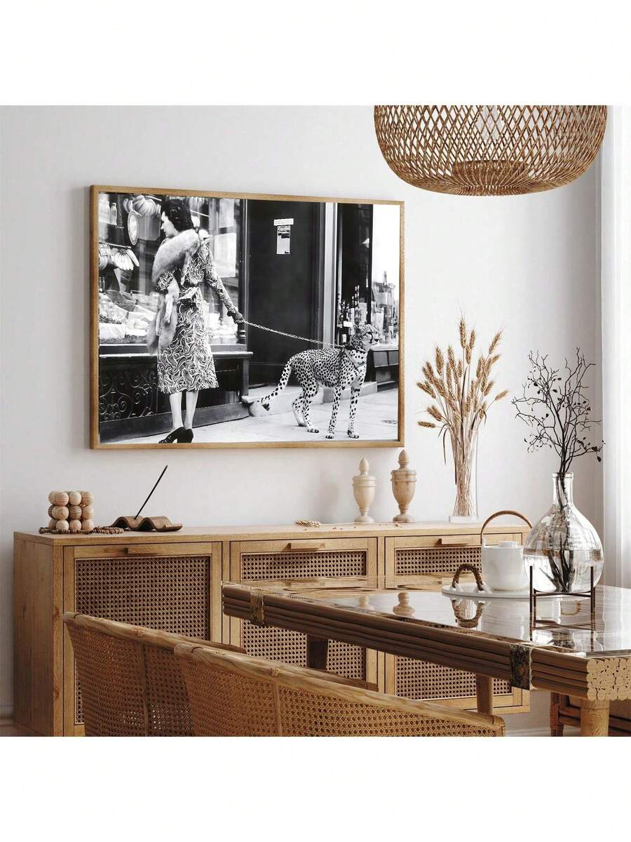 Tranh in hình dây xích báo đốm cổ điển: Tranh trang trí tường đen trắng, tranh nghệ thuật treo tường, trang trí nhà hình đầu lâu, tranh phẳng 2D, thích hợp để trang trí phòng, quà tặng Halloween, trang trí tiệc lễ hội, tranh nghệ thuật treo tường trên vải canvas. - Nhiều màu - Xem 1