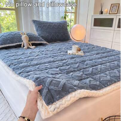 1 pieza Colchoneta de tafetán gruesa y cálida, cojín de tatami para uso doméstico (sin funda de almohada y almohada), adecuado para dormitorio, hotel, dormitorio, otoño/invierno/primavera