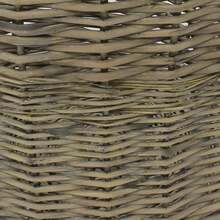 JVL Chunky Willow Log Basket - Grey Washed - Multicolor - View 3