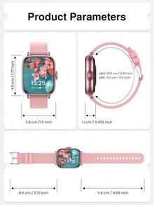 Women's Smart Watch, 1.83 Inch Color Screen, Support Message Reminder, Answer/Make Calls, Multiple Sports Modes, Fashion Smart Watch, Multi-Language/Music Player/Customizable Dial, Smart Wearable Device, Christmas Gift, Halloween Gift - Xem 5