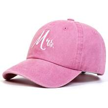 1顶男士MR字母刺绣棒球帽，时尚可调节防晒休闲帽，适合春季、秋季郊游、旅行、海滩、派对等场合。 - 彩色 - 查看 3