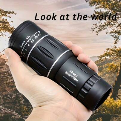 1pc Portable Handheld High Definition Binoculars, Zoom Monocular Telescope, Small Gift For Friends, Suitable For Birdwatching, Hunting, Fishing, Concerts, Sports (Football Games), General Adult Use