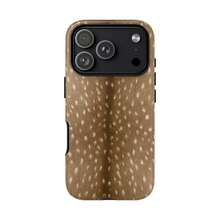 鹿纹硬壳手机壳，中性田园风自然风格，兼容 17/16e/15 Plus/14/13/12/11 Pro Max - 彩色 - 查看 4