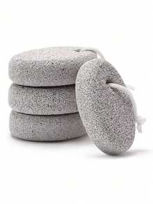 3 Packs Natural Foot Pumice Stone For Feet,Lava Pedicure Tools Hard Skin Callus Remover For Feet And Hands - White&Red - Light Gray - View 1