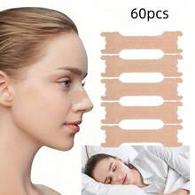 30 piezas de tiras anti ronquidos - sin fragancia, sin batería, alivio del ronquido y masajeador nasal, ayuda para el sueño nocturno cómoda - marrón - Ver 11