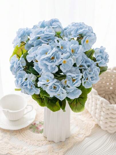 1PC Artificial Red Geranium, Crabapple Flower, Simulated Silk Flower Cluster, Realistic Simulated Geranium, Suitable For Home Flower Decoration, Indoor Dining Table Ornaments, Outdoor Flower Pots, Hanging Baskets, Gardens, Porches, Balconies, Window Sill Decoration, Holiday Party New Year Decoration, Wedding Decoration, Valentine's Day Decoration, Holiday Gifts