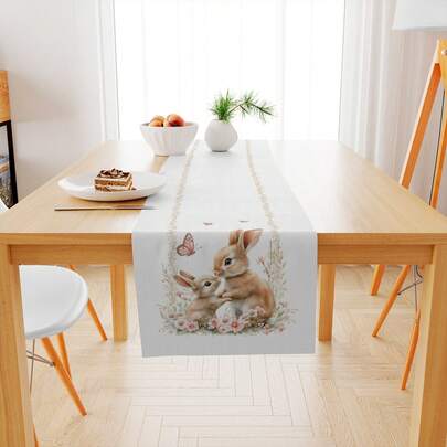 Trilho de Mesa Páscoa 46x1,43cm – Decoração de Páscoa para Mesa Posta