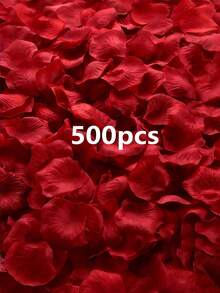 1000片/2000片人造玫瑰花瓣，仿真玫瑰花瓣，浪漫无纺布仿玫瑰花瓣，红/白/蓝/粉玫瑰花瓣，适用于婚礼、情人节礼物装饰、庆典装饰、家居装饰，浪漫手工散落花材，无纺布材质，多层花瓣，散落花材，告白花瓣，填充物，家居装饰，周年纪念装饰，情人节装饰 - 彩色 - 查看 12