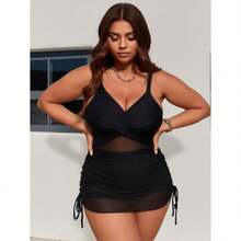 2026 New Elegant And Fashionable Women's StyleModern Women's Swimsuit For Water S And Outdoor ActivitiesBeach Tankini - 黑色 - 查看 8