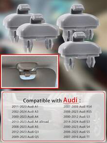 Sun Visor Clip Accessories For Audi A3, A4L, A5, A6L, Q5, Q3 - Grey - View 13