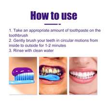 JAYSUING 30ml Pasta Dental Blanqueadora Púrpura V34 - Elimina Manchas, Cuidado Suave para Dientes Sensibles, Aliento Fresco, Blanqueamiento Profundo contra Té/Café, para Dientes y Encías Saludables (Limpieza Diaria, Antisarro),regalos para hombres y mujeres adecuados para San Valentín, Año Nuevo, cumpleaños, bodas y fiestas,pasta de dientes blanqueadora,ofertas,Envío Gratis - pasta - Ver 5
