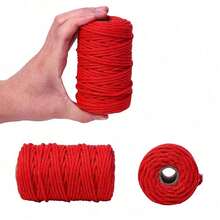 1 Roll 1968.5 Inch X 3mm Solid Color Hemp Rope, Suitable For Weaving Wall Decor, DIY Gifts, Wedding Decoration, Office Supplies, Holiday Handicraft Materials - 1 Roll - View 7