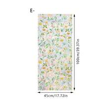 1/6pcs Daffodil Pattern Colored Glass Sticker, Static Cling Rainbow Prism Effect Privacy Protection Decal, Suitable For Home Kitchen Bedroom Bathroom Decor, Spring Countryside Style Art - Floral Colored Film - View 18