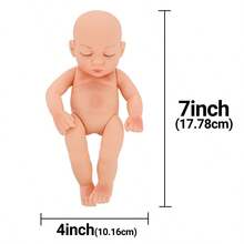 Holiday Gift Children's Doll DIY Realistic Doll Mini Cute Doll Figurine (Doll Included), 7 Inch - Multicolor - View 10