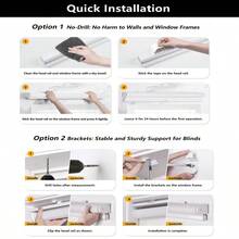 No Tools No Drill Cordless Zebra Blinds For Windows, Dual Layer Light Control For Day And Night, Light Filtering Privacy Roller Blinds And Shades For Home, 22 W X 48 H, White - White22Wx48H - View 1