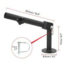 T型杆附件，1英寸和2英寸杠铃地雷架附件，地雷架手柄，家用健身器材 - 黑色 - 查看 7