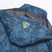 Keevoom Men's Waterproof Raincoat Lightweight Rain Jacket Detachable Hood Travel Outdoor - 寶藍色 - 查看 6