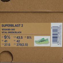 Asics SUPERBLAST 2 Low-Top Running Shoes 1013A185-300, Unisex - Mint Green - View 6