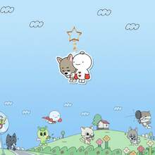 亚克力双面卡通钥匙扣吊坠 - 彩色 - 查看 8