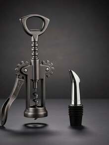 Kit De Acessórios Para Vinho 5 Peças Em Formato De Livro - Multicolorido - Visão 7