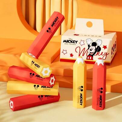 DOBBLE 1支六角橡皮擦，低粉尘，干净无残留，适用于2B铅笔，学生专用