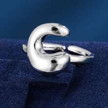 1pc Minimalist Letter Design Adjustable Open Ring For Women - Multicolor - View 57