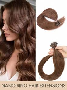 Tóc nối nano hạt 12-22 inch, kẹp tóc nano vô hình giúp tăng chiều dài hoặc độ dày, phù hợp cho nhiều dịp khác nhau. - Nhiều màu - Xem 32