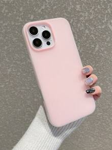 2-In-1 Matte Frosted Protective Phone Case, Shockproof Anti-Fingerprint Phone Cover, Compatible With IPhone - Pink - View 6