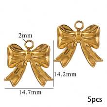 5-Piece 304 Stainless Steel Butterfly Pendants DIY Jewelry Making Components Suitable For Handmade Earrings And Necklaces - Butterfly - View 19