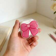 Acrylic Bowknot Design Protective Case Compatible With Apple , Anti-Scratch And Anti-Drop Cover - Clear - View 12