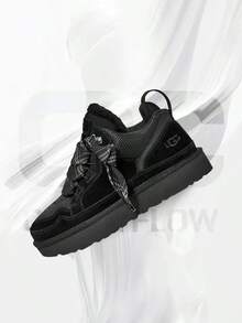 UGG Lowmel  (Women's)- Women's Cozy Indoor-Outdoor & Snow Day Wear Shoes With Cloud-Level Comfort, Low-Profile Casual Design For Autumn Winter,Back To School Event -Easter Gift - Snow Boots-1144032 BLK - 黑色 - 查看 1