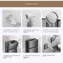 1pc Strong Suction Cup Foldable Clothes Drying Rack, Indoor Balcony Wall-Mounted Laundry Hanger Without Drilling - Multicolor - View 8