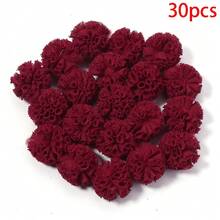 30个/包 涤纶网纱花球，弹性蕾丝装饰绒球，DIY花艺工艺品，婚礼装饰，派对/礼品装饰，服装/包包/鞋子配饰，发夹花球 - 花球 - 查看 22
