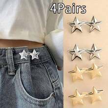 Khóa thắt lưng hình ngôi sao có thể điều chỉnh, khóa thắt lưng nữ không cần may, nút điều chỉnh eo, thích hợp cho eo, đồ thủ công, vật dụng may vá. - nhiều màu - Xem 16