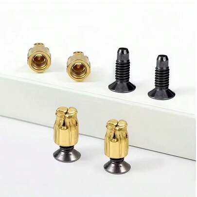 50/80pcs Reusable Hinge Extension Clips - Sturdy Metal Furniture Connectors, Seamless Design, Gold Plated